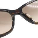 プラダ PRADA サイドロゴ 56□20 SPR09S-F ブラウン プラスチック サングラス ゴールド金具 ウェリントン グラデーション 茶