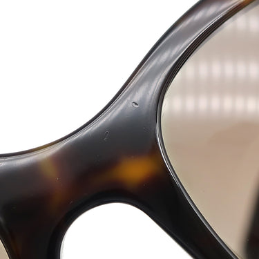 プラダ PRADA サイドロゴ 56□20 SPR09S-F ブラウン プラスチック サングラス ゴールド金具 ウェリントン グラデーション 茶