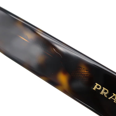 プラダ PRADA サイドロゴ 56□20 SPR09S-F ブラウン プラスチック サングラス ゴールド金具 ウェリントン グラデーション 茶