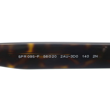 プラダ PRADA サイドロゴ 56□20 SPR09S-F ブラウン プラスチック サングラス ゴールド金具 ウェリントン グラデーション 茶