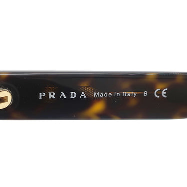 プラダ PRADA サイドロゴ 56□20 SPR09S-F ブラウン プラスチック サングラス ゴールド金具 ウェリントン グラデーション 茶