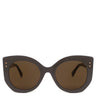 フェンディ FENDI ピーカブー 52□23 FF0265/S ブラウン プラスチック サングラス ゴールド金具 キャットアイ