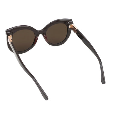 フェンディ FENDI ピーカブー 52□23 FF0265/S ブラウン プラスチック サングラス ゴールド金具 キャットアイ