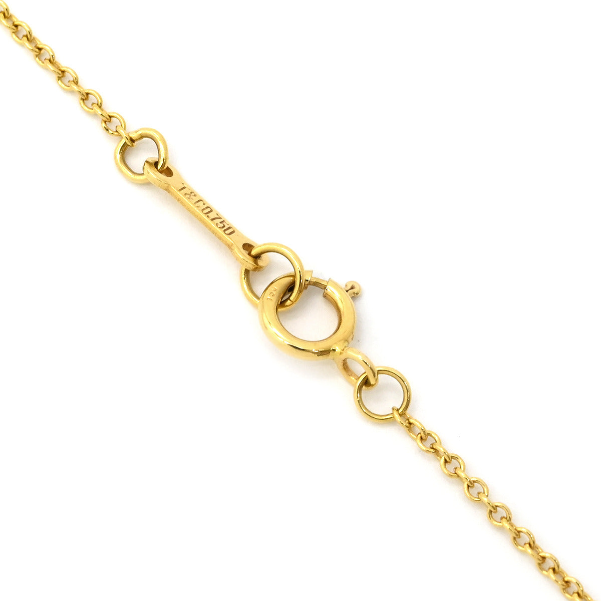 ティファニー Tiffany & Co ドッツクロス イエローゴールド ネックレス