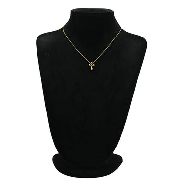 ティファニー Tiffany & Co ドッツクロス イエローゴールド K18YG ネックレス エルサ ペレッティ 18K 750 YG