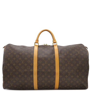 ルイヴィトン LOUIS VUITTON キーポル 60 M41422 モノグラム モノグラムキャンバス ボストンバッグ ゴールド金具 茶 鍵・パドロック欠品