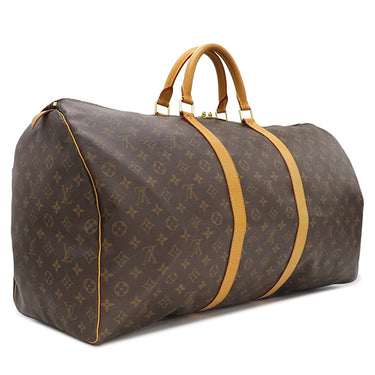 ルイヴィトン LOUIS VUITTON キーポル 60 M41422 モノグラム モノグラムキャンバス ボストンバッグ ゴールド金具 茶 鍵・パドロック欠品
