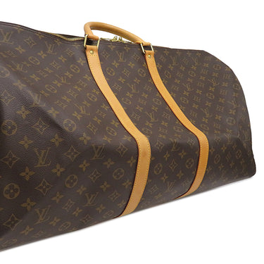 ルイヴィトン LOUIS VUITTON キーポル 60 M41422 モノグラム モノグラムキャンバス ボストンバッグ ゴールド金具 茶 鍵・パドロック欠品