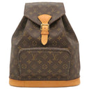 ルイヴィトン LOUIS VUITTON モンスリGM M51135 モノグラム モノグラムキャンバス リュック・デイパック ゴールド金具 茶 バックパック