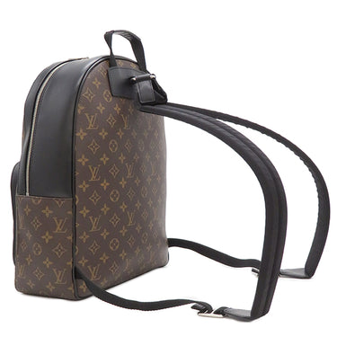 ルイヴィトン LOUIS VUITTON ジョッシュ M41530 モノグラム×ブラック モノグラムマカサー リュック・デイパック シルバー金具 茶 黒 バックパック