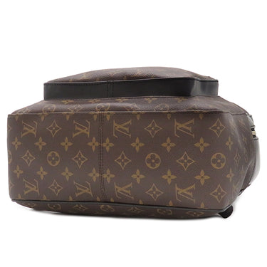ルイヴィトン LOUIS VUITTON ジョッシュ M41530 モノグラム×ブラック モノグラムマカサー リュック・デイパック シルバー金具 茶 黒 バックパック