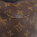 ルイヴィトン LOUIS VUITTON ジョッシュ M41530 モノグラム×ブラック モノグラムマカサー リュック・デイパック シルバー金具 茶 黒 バックパック
