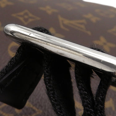 ルイヴィトン LOUIS VUITTON ジョッシュ M41530 モノグラム×ブラック モノグラムマカサー リュック・デイパック シルバー金具 茶 黒 バックパック