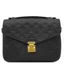 ルイヴィトン LOUIS VUITTON ポシェット メティス MM M41487 ノワール モノグラムアンプラント 2WAYバッグ ゴールド金具 黒 ショルダーバッグ
