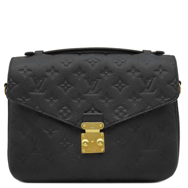ルイヴィトン LOUIS VUITTON ポシェット メティス MM M41487 ノワール モノグラムアンプラント 2WAYバッグ ゴールド金具 黒 ショルダーバッグ