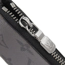 ルイヴィトン LOUIS VUITTON ポシェット クレ M62650 モノグラムエクリプス レザー モノグラムエクリプスキャンバス モノグラムエクリプスリバースキャンバス コインケース シルバー金具 黒 グレー キーチェーン付き