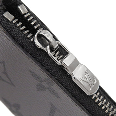 ルイヴィトン LOUIS VUITTON ポシェット クレ M62650 モノグラムエクリプス レザー モノグラムエクリプスキャンバス モノグラムエクリプスリバースキャンバス コインケース シルバー金具 黒 グレー キーチェーン付き