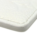 ルイヴィトン LOUIS VUITTON ポルト カルト LV チャーム M12179 スノー モノグラムアンプラント カードケース シルバー金具 白 モノグラムフラワー カード入れ