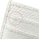 ルイヴィトン LOUIS VUITTON ポルト カルト LV チャーム M12179 スノー モノグラムアンプラント カードケース シルバー金具 白 モノグラムフラワー カード入れ