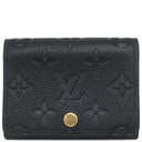 ルイヴィトン LOUIS VUITTON アンヴェロップ カルト ドゥ ヴィジット M58456 ノワール モノグラムアンプラント カードケース ゴールド金具 黒 名刺入れ