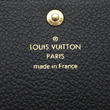 ルイヴィトン LOUIS VUITTON アンヴェロップ カルト ドゥ ヴィジット M58456 ノワール モノグラムアンプラント カードケース ゴールド金具 黒 名刺入れ