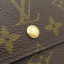 ルイヴィトン LOUIS VUITTON ポルトモネ ビエ カルトクレディ M61652 モノグラム モノグラムキャンバス 二つ折り財布 ゴールド金具 茶 Wホック財布