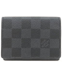 ルイヴィトン LOUIS VUITTON アンヴェロップ カルト ドゥ ヴィジット N63338 ダミエグラフィット ダミエグラフィットキャンバス カードケース 黒