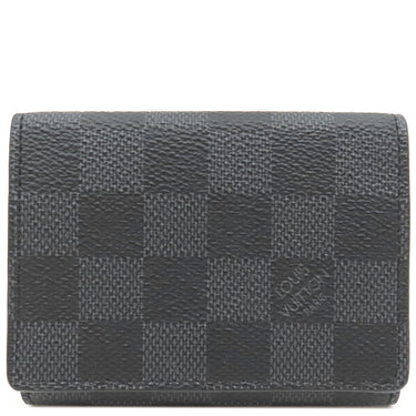 ルイヴィトン LOUIS VUITTON アンヴェロップ カルト ドゥ ヴィジット N63338 ダミエグラフィット ダミエグラフィットキャンバス カードケース 黒