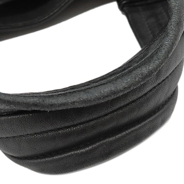 ボッテガヴェネタ BOTTEGA VENETA イントレチャート ビジネスバッグ ブラック レザー トートバッグ マットブラック金具 黒