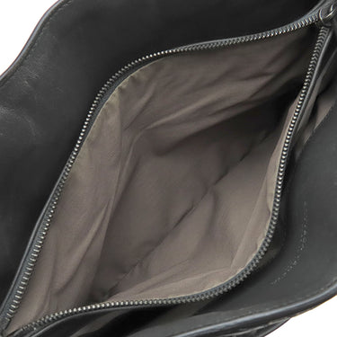 ボッテガヴェネタ BOTTEGA VENETA イントレチャート ビジネスバッグ ブラック レザー トートバッグ マットブラック金具 黒