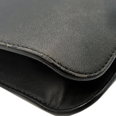 ボッテガヴェネタ BOTTEGA VENETA イントレチャート ビジネスバッグ ブラック レザー トートバッグ マットブラック金具 黒