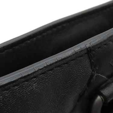 ボッテガヴェネタ BOTTEGA VENETA イントレチャート ビジネスバッグ ブラック レザー トートバッグ マットブラック金具 黒