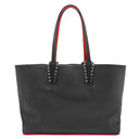 クリスチャンルブタン Christian Louboutin カバタ スモール 3205219CM53 ブラック×レッド カーフ トートバッグ シルバー金具 Cabata small 黒 赤 スタッズ