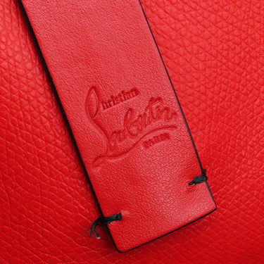 クリスチャンルブタン Christian Louboutin カバタ スモール 3205219CM53 ブラック×レッド カーフ トートバッグ シルバー金具 Cabata small 黒 赤 スタッズ