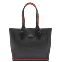 クリスチャンルブタン Christian Louboutin カバイカー スモール 1205119B078 ブラック×レッド カーフ トートバッグ シルバー金具 黒 赤 ショルダー 肩掛け