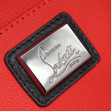 クリスチャンルブタン Christian Louboutin カバイカー スモール 1205119B078 ブラック×レッド カーフ トートバッグ シルバー金具 黒 赤 ショルダー 肩掛け