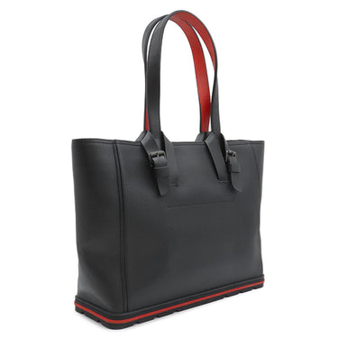 クリスチャンルブタン Christian Louboutin カバイカー スモール 1205119B078 ブラック×レッド カーフ トートバッグ シルバー金具 黒 赤 ショルダー 肩掛け