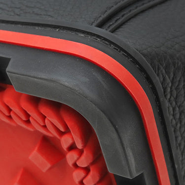 クリスチャンルブタン Christian Louboutin カバイカー スモール 1205119B078 ブラック×レッド カーフ トートバッグ シルバー金具 黒 赤 ショルダー 肩掛け