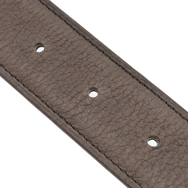 エルメス HERMES シェーヌダンクル ＃80 ブラウン系 フィヨルド ベルト シルバー金具 リバーシブル 茶 グレーラッカー