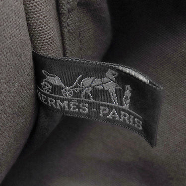 エルメス HERMES フールトゥ PM グレー×オレンジ×ホワイト キャンバス トートバッグ シルバー金具 銀座限定 限定カラー