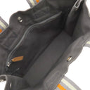 エルメス HERMES フールトゥ PM グレー×オレンジ×ホワイト キャンバス トートバッグ シルバー金具 銀座限定 限定カラー