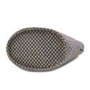 エルメス HERMES パニエバス PM ネイビー×ベージュ リネン ジュート ハンドバッグ 紺 格子柄