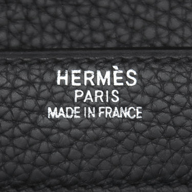 エルメス HERMES サックアデペッシュ 38 ブラック トリヨンクレマンス ブリーフケース シルバー金具 黒 ビジネスバッグ