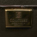 コンテス COMTESSE クロコダイル ブラウン クロコダイル ハンドバッグ ゴールド金具