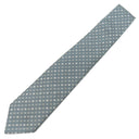 エルメス HERMES クラバット 9cm グリフォンセ×ベージュ シルク ネクタイ ダイヤ柄 斜め格子