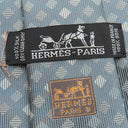 エルメス HERMES クラバット 9cm グリフォンセ×ベージュ シルク ネクタイ ダイヤ柄 斜め格子