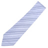 エルメス HERMES シルクタイ 9cm ブルー シルク ネクタイ ストライプ