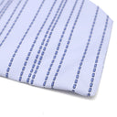 エルメス HERMES シルクタイ 9cm ブルー シルク ネクタイ ストライプ