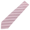 エルメス HERMES シルクタイ 9cm ローズ×マリン シルク 絹 60％ 麻 40％ ネクタイ ストライプ