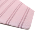 エルメス HERMES シルクタイ 9cm ローズ×マリン シルク 絹 60％ 麻 40％ ネクタイ ストライプ